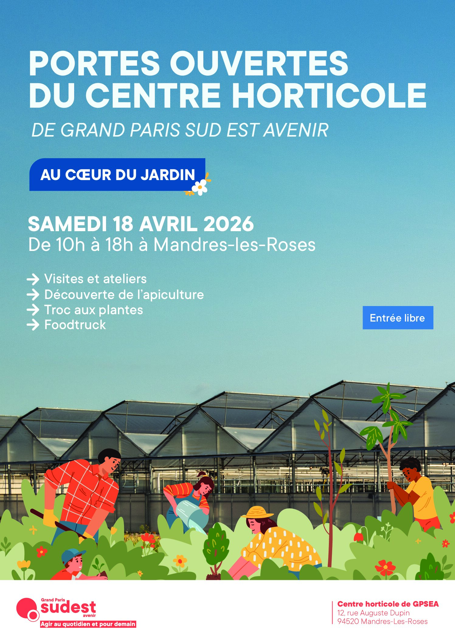 Journées portes ouvertes au centre de production florale et horticole de GPSEA